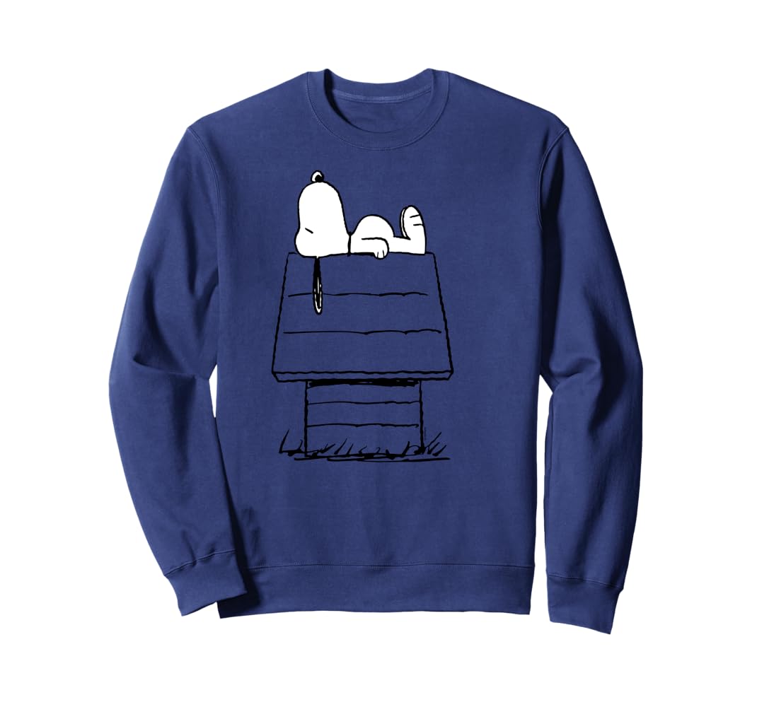 Amazon.com: Peanuts - Snoopy On Dog House Sweatshirt